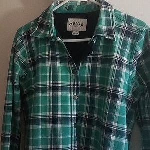 Orvis Fleece-Lined Flannel EUC